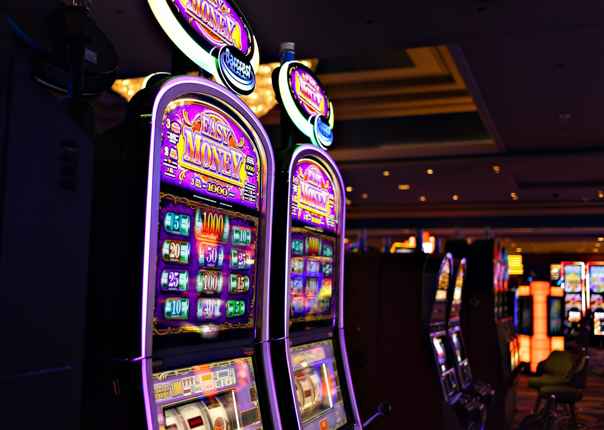 A slot machine in a casino.